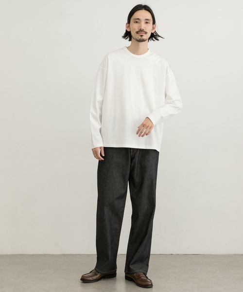 「URBAN RESEARCH」 長袖Tシャツ MEDIUM ブラック メンズ