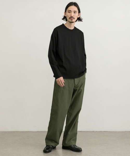 「URBAN RESEARCH」 長袖Tシャツ MEDIUM ブラック メンズ