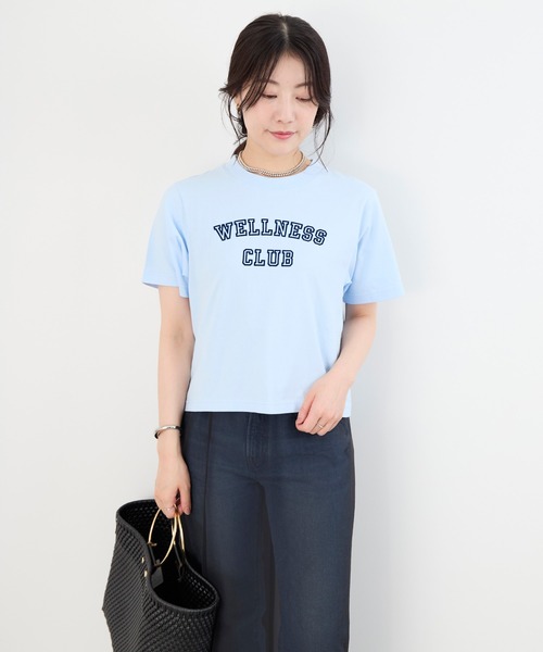 Sporty &amp; Rich Wellness Tシャツ SPORTY&RICH tシャツ 「SPORTY ＆ RICH」”WELLNESS CLUB”ロゴプリントT