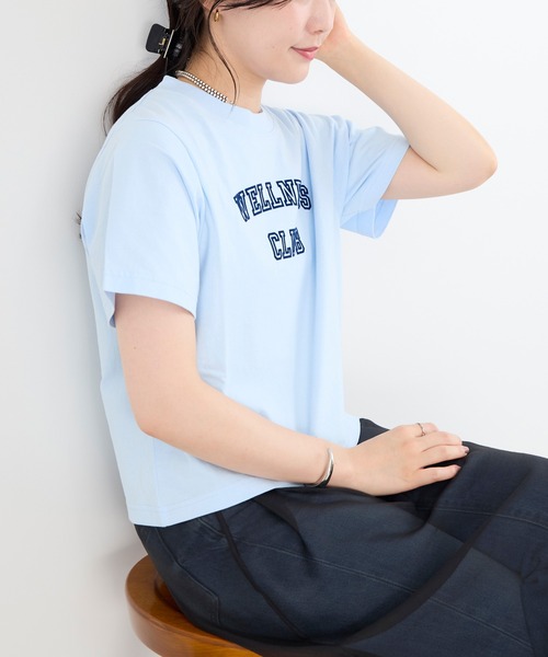 SPORTY&RICH tシャツ 「SPORTY ＆ RICH」”WELLNESS CLUB”ロゴプリントT