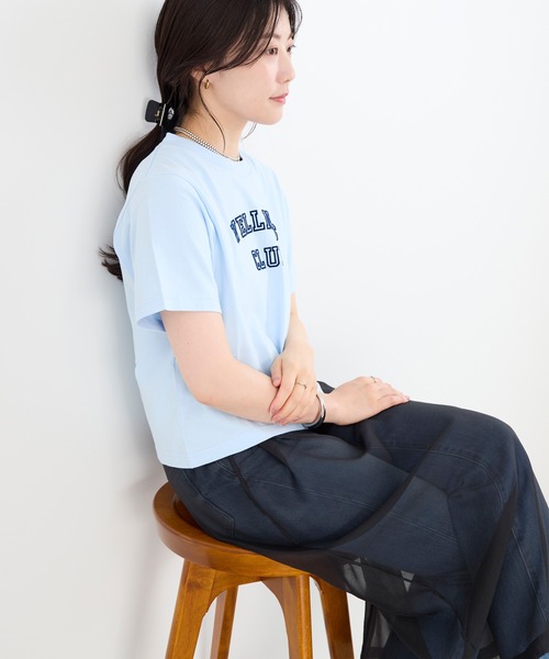 SPORTY&RICH tシャツ 「SPORTY ＆ RICH」”WELLNESS CLUB”ロゴプリントT