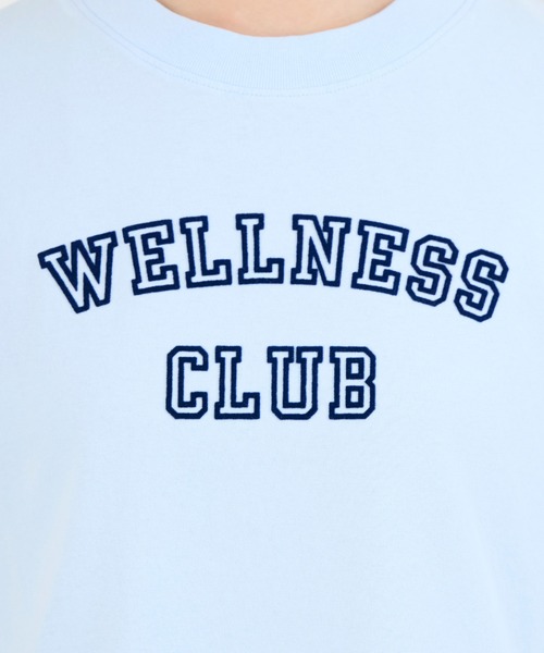 SPORTY&RICH tシャツ 「SPORTY ＆ RICH」”WELLNESS CLUB”ロゴプリントT