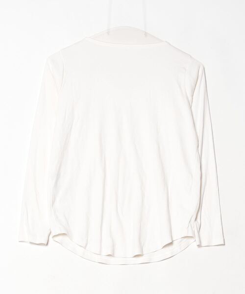 「ElegChic」 「LARU」長袖カットソー M オフホワイト レディース