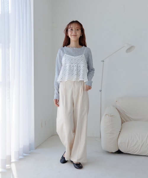 flower キャミソール ガーデンレースビスチェ : ZOZOTOWN Yahoo!店