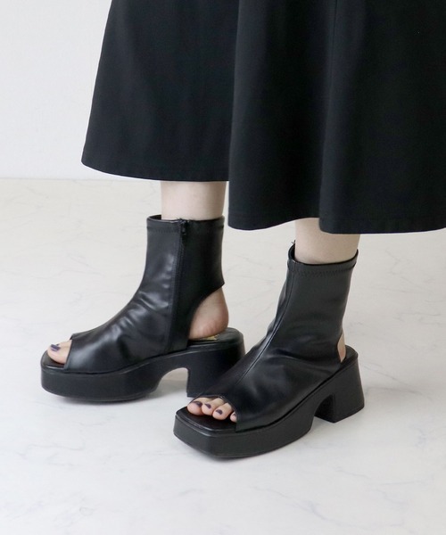 「LOVEHUNTER」 フラットサンダル M ブラック レディース_画像8