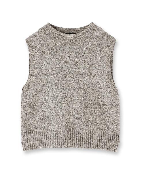 UNTITLED（アンタイトル） ベスト ジレ 「重ね着レイヤードに」杢調