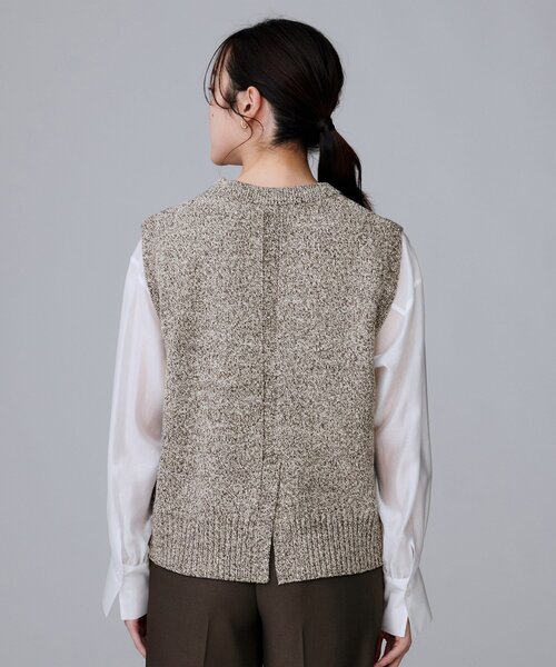 UNTITLED（アンタイトル） ベスト ジレ 「重ね着レイヤードに」杢調