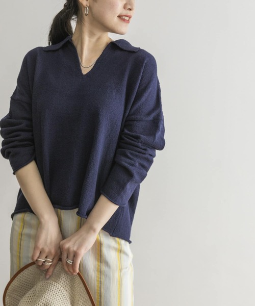 URBAN RESEARCH（アーバンリサーチ） 長袖ニット FREE ネイビー