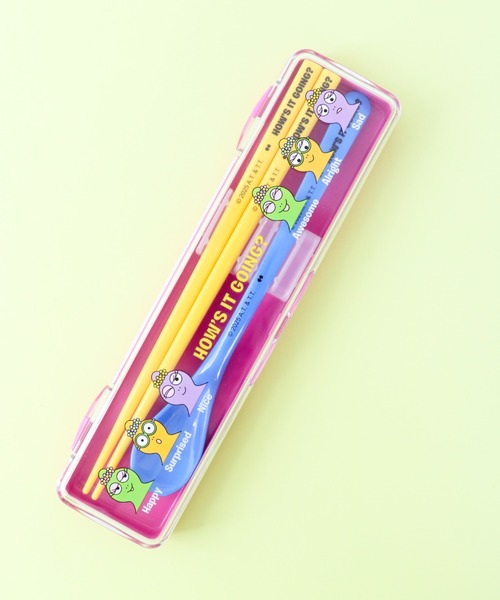 カトラリー 「BARBAPAPA/バーバパパ」 箸＆スプーンセット HOW'S IT