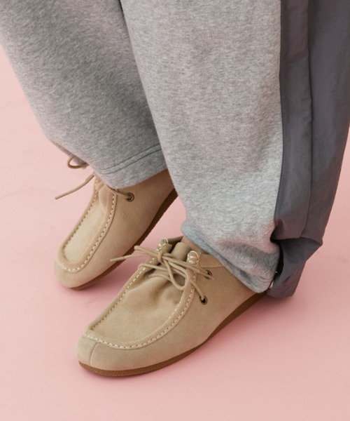 MIRROR STOKE デッキシューズ モカシン 「ZOZO限定/追加」SUEDE LACE