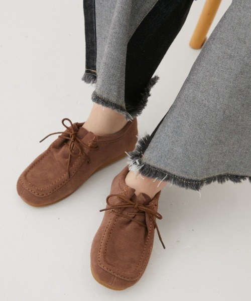 MIRROR STOKE デッキシューズ モカシン 「ZOZO限定/追加」SUEDE LACE