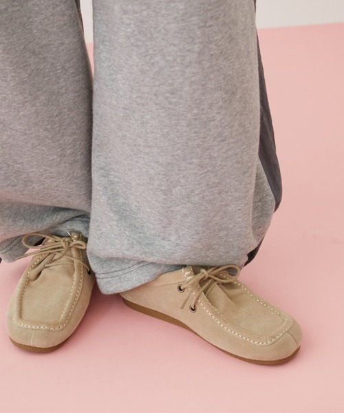 MIRROR STOKE デッキシューズ モカシン 「ZOZO限定/追加」SUEDE LACE