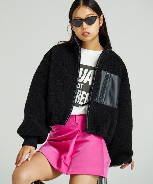 mikomori（ミコモリ） ブルゾン アウター × THIRD MAGAZINE」BOA