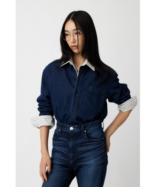 マウジーデニムブラウス moussy - MOUSSY デニムブラウスの通販 by pearpie's shop｜マウジー