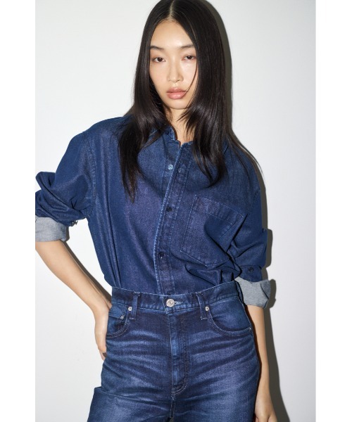 マウジーデニムブラウス moussy - MOUSSY デニムブラウスの通販 by pearpie's shop｜マウジー