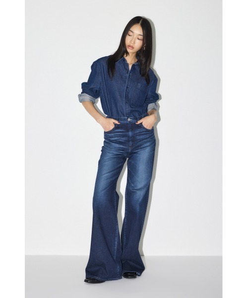 マウジー♡デニムフルスリーブブラウス MOUSSY（マウジー） ブラウス シャツ DENIM シャツ レディース