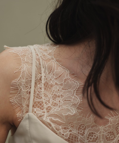 anuans（アニュアンス） キャミソール レーストリムカップイン