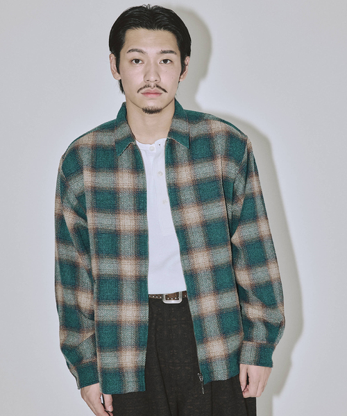 トップス J.S STEAD SD LIGHT WOOL OMBRE SHIRT JOURNAL STANDARD J.S HOMESTEAD シャツ Stead / T/C ネップ