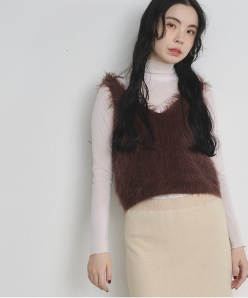 最終お値下げしました。ジェーンマープル　べっちんブラックベスト/ジレ FREAK'S STORE ベスト ジレ 金ボタン サマーニットベスト