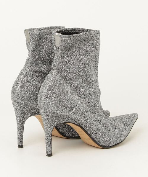 「Sergio rossi」 ショートブーツ 35.5 シルバー レディース_画像2