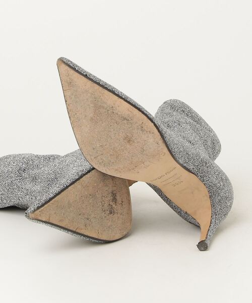 「Sergio rossi」 ショートブーツ 35.5 シルバー レディース_画像3