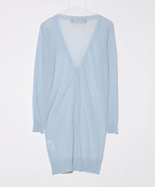 「COOLATIQUES」 ニットカーディガン 38 ブルー レディース_画像2