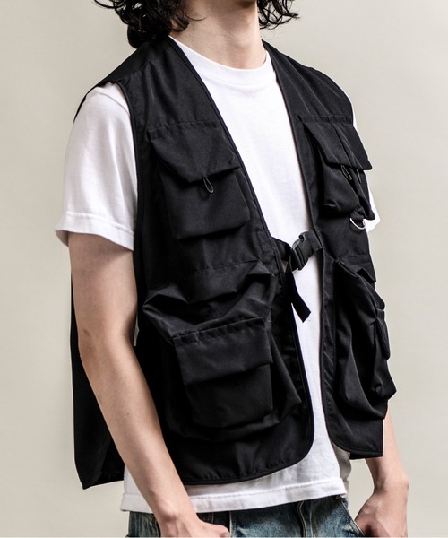 CALIFORNIA OUTFITTERS ベスト ジレ 9D6 マルチポケット