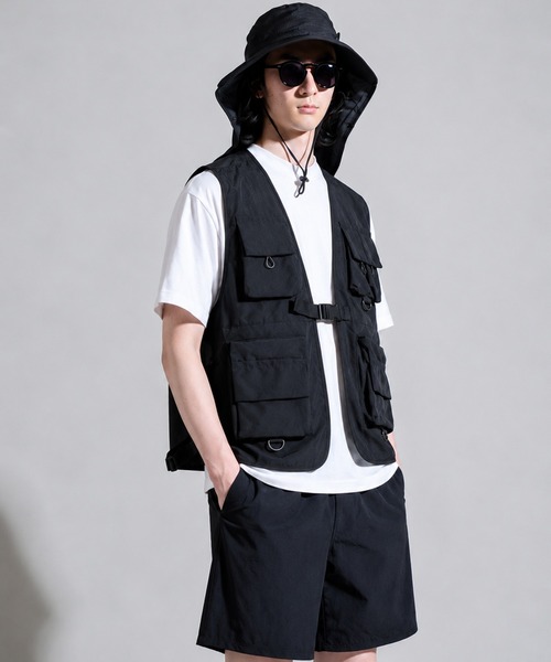 CALIFORNIA OUTFITTERS ベスト ジレ 9D6 マルチポケット