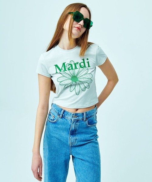 「Mardi Mercredi」 半袖Tシャツ FREE ライトベージュ レディース_画像2