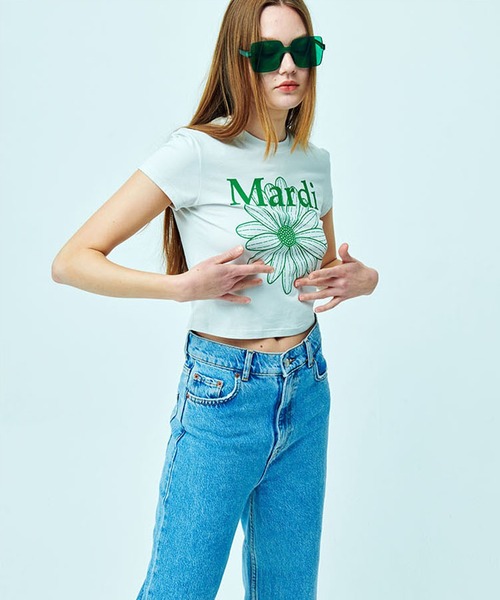 「Mardi Mercredi」 半袖Tシャツ FREE ライトベージュ レディース_画像4