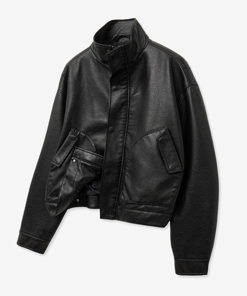 ライダースジャケット⭐︎超特価！ RYDER Bonded Pu Zip Jacket ライダースジャケット | GUESS(ゲス