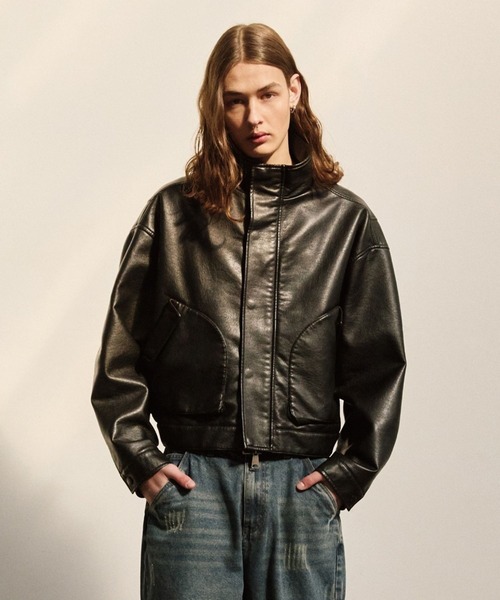 ライダーズジャケット　皮ジャン V2 革ジャン ライダース V2／8248 レザーJP メンズ : ZOZOTOWN Yahoo