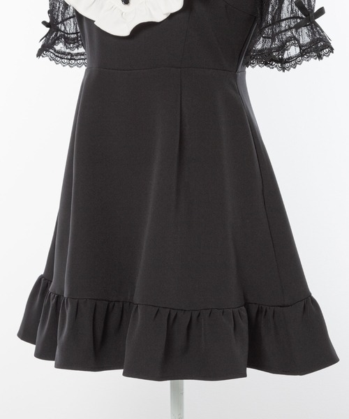 「DearMyLove」 半袖ワンピース MEDIUM ホワイト系その他 レディース_画像2