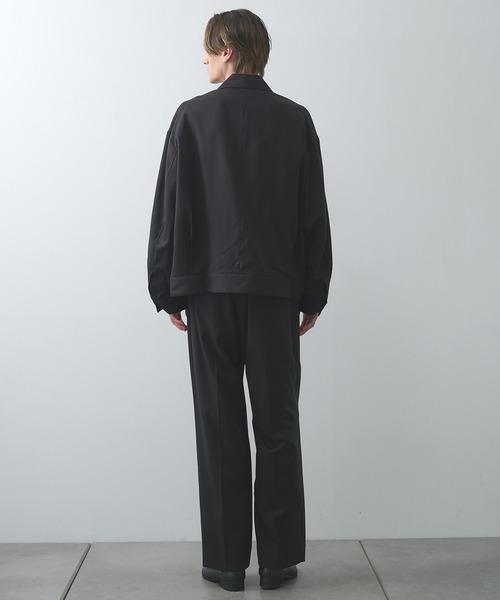 STUDIOUS セットアップ 黒 ブラック ジャケット スラックス STUDIOUS（ステュディオス） スラックス 「STUDIOUS」BAP WOOL