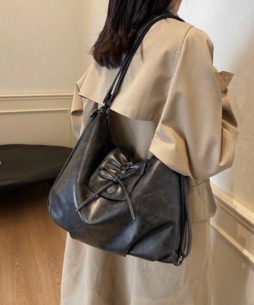 ショルダーバッグ バッグ 2WAYリボンショルダーバッグ/リュック/A4