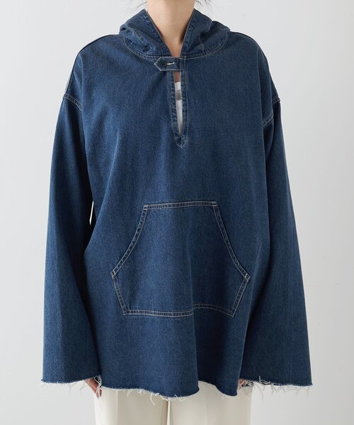 Whim Gazette（ウィム ガゼット） ブラウス シャツ デニムフーディー