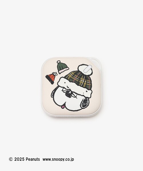 エコハンドウォーマー　PEANUTS 充電式カイロ　スヌーピー　アフタヌーンティ Afternoon Tea（アフタヌーンティー） ライト付きスクエアエコハンド