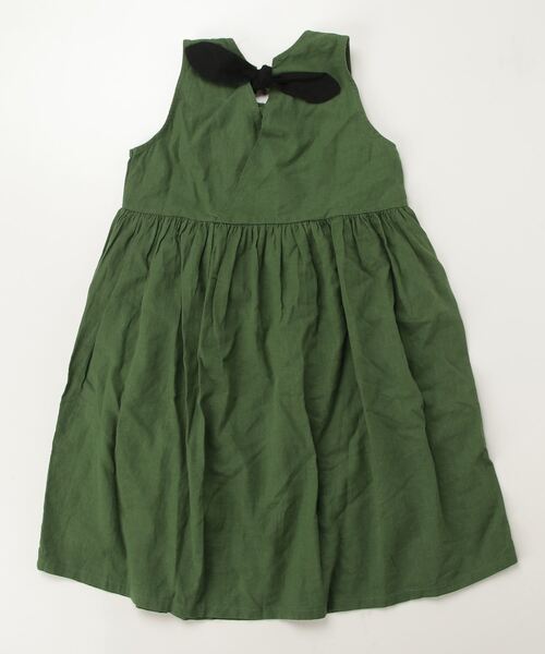 「Rora」 「KIDS」ノースリーブワンピース 140cm グリーン キッズ_画像2