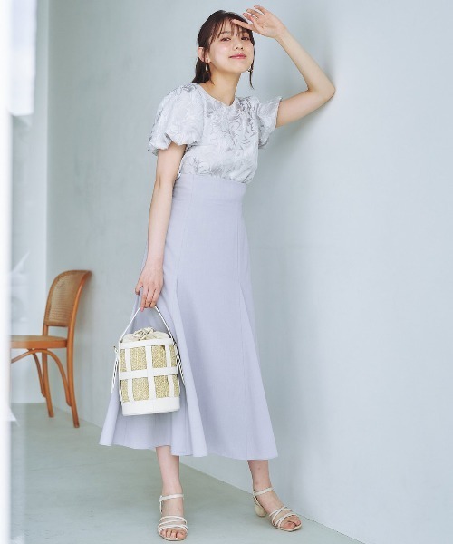 「WILLSELECTION」 半袖ブラウス MEDIUM ベージュ レディース_画像2