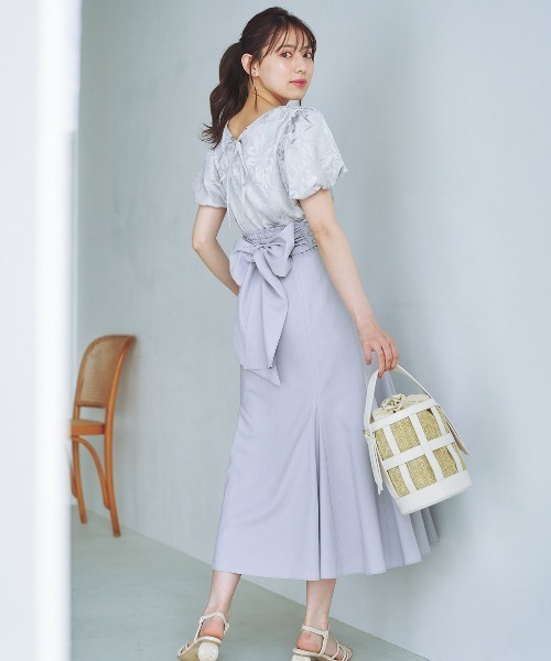 「WILLSELECTION」 半袖ブラウス MEDIUM ベージュ レディース_画像3
