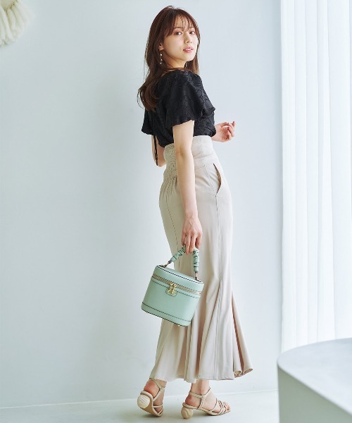 「WILLSELECTION」 半袖ブラウス MEDIUM ベージュ レディース_画像7