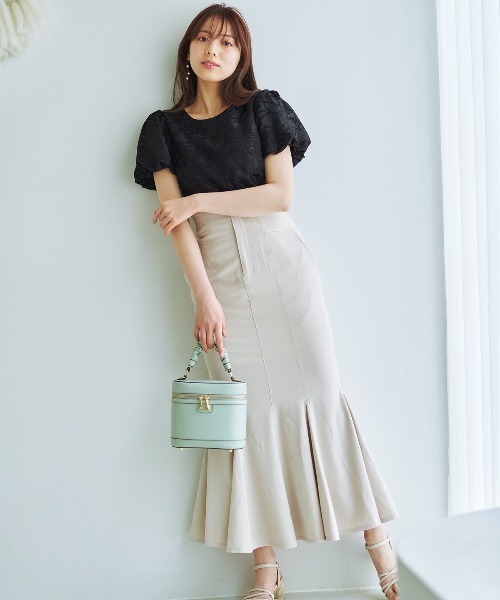 「WILLSELECTION」 半袖ブラウス MEDIUM ベージュ レディース_画像8
