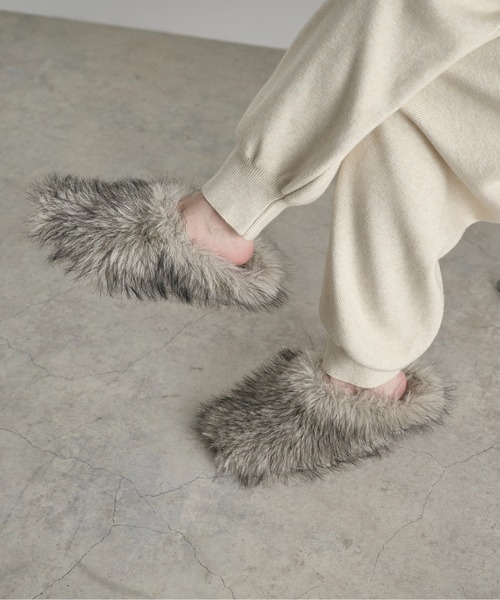 最終値下げ✴︎新作✴︎完売37サイズ PRANKPROJECT ファー風パンプス THE Yon パンプス ミックスエコファーサボミュール : ZOZOTOWN Yahoo