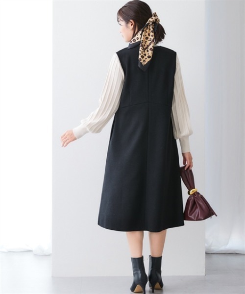 7days Life Styling パーティードレス ジャンパースカート ウール調