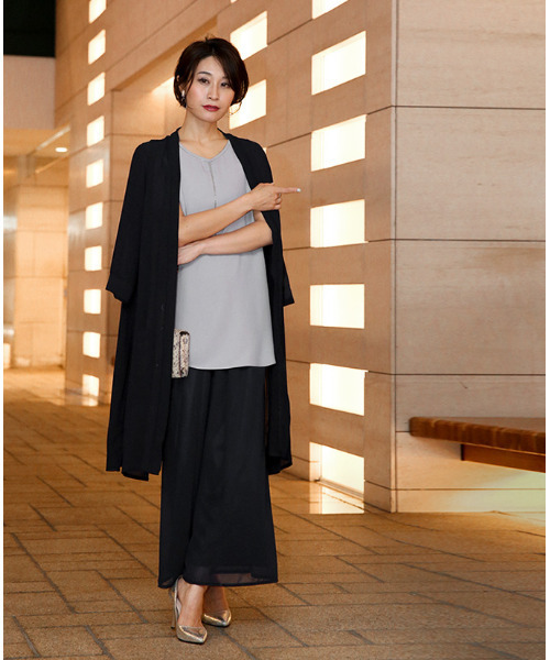 「Ehre style」 イージーパンツ FREE ブラック レディース_画像3