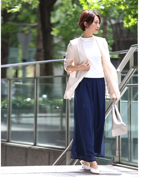 「Ehre style」 イージーパンツ FREE ブラック レディース_画像4