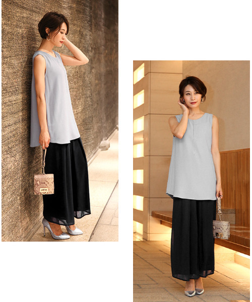 「Ehre style」 イージーパンツ FREE ブラック レディース_画像6