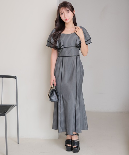 「LIPSERVICE」 ノースリーブワンピース M アイボリー レディース_画像2