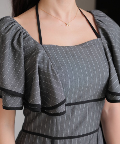 「LIPSERVICE」 ノースリーブワンピース M アイボリー レディース_画像6