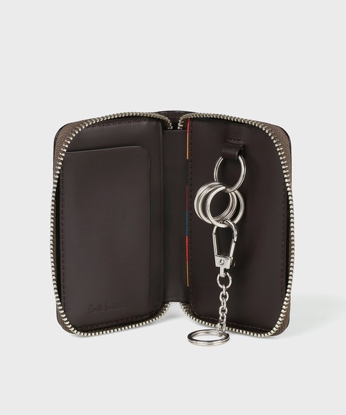 【未使用】 PaulSmith レザー ４連キーケース ブライトストライププラー Paul Smith（ポール・スミス） キーケース ブライトストライププラー